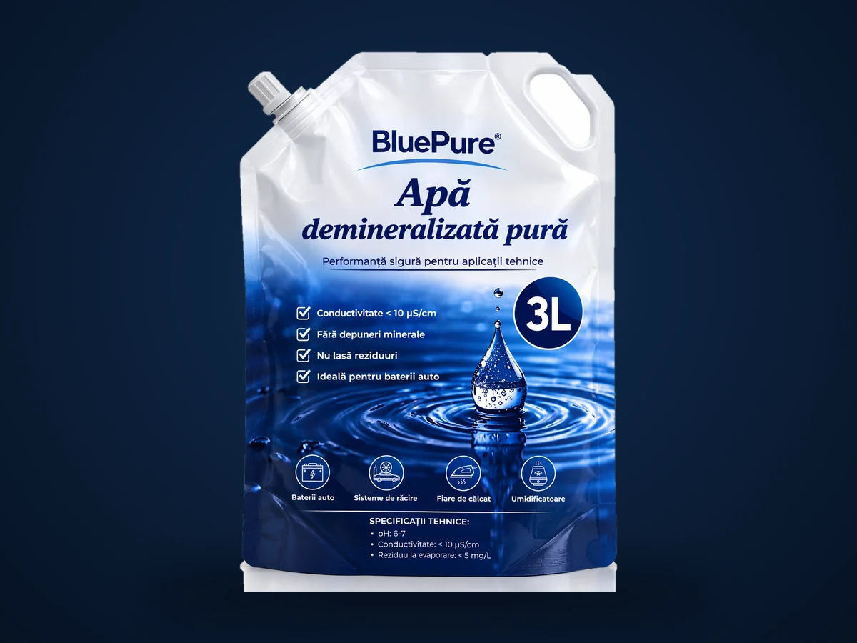 Pungă Blue Pure Apă demineralizată pură, 3 litri