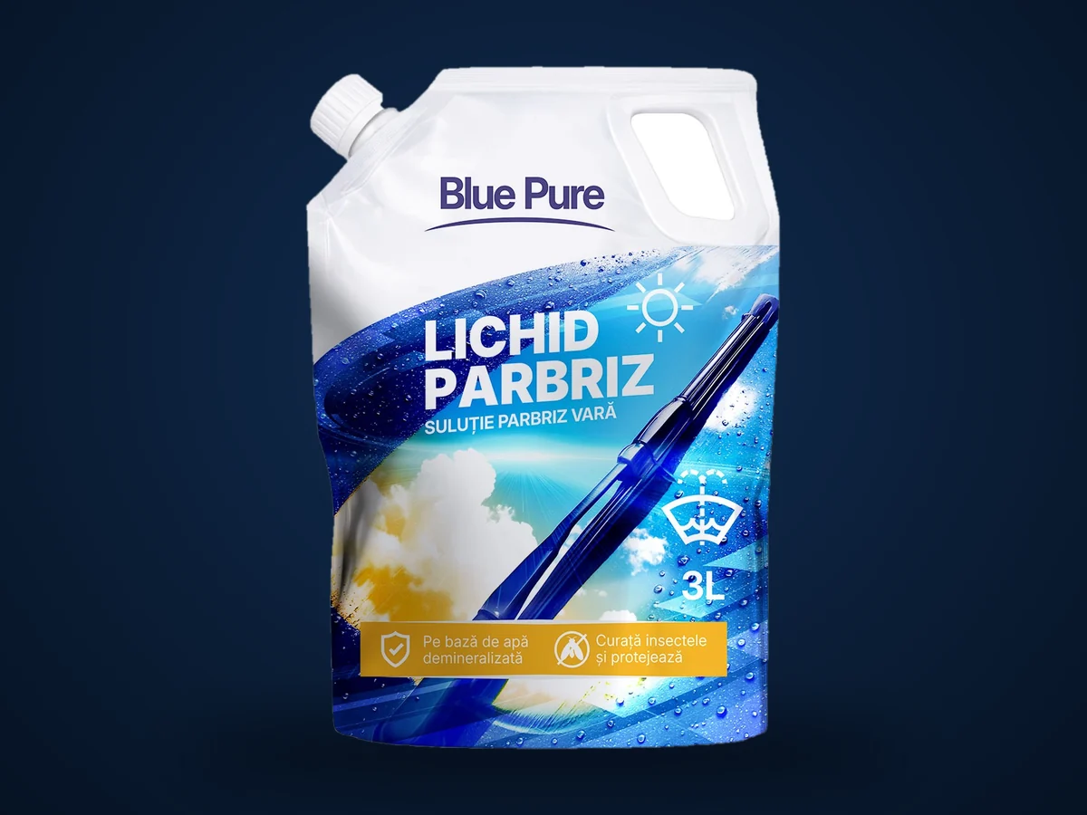 Pungă Blue Pure Lichid Parbriz de vară, 3 litri